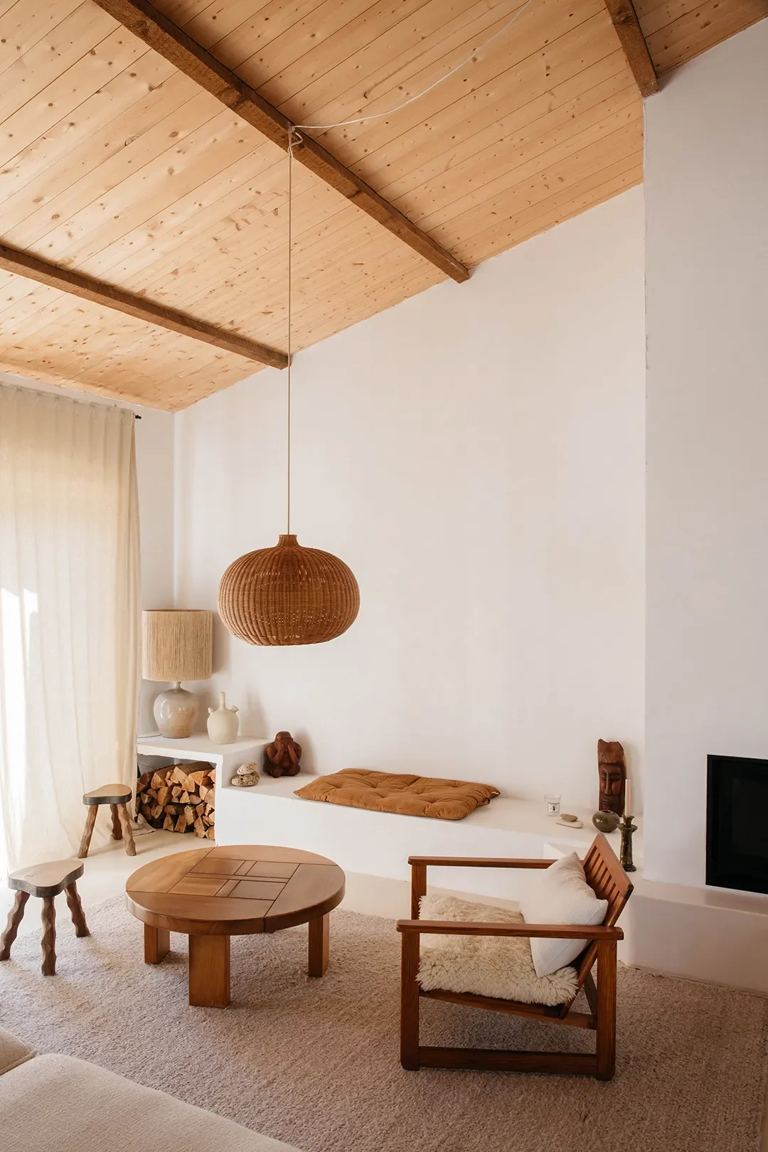 A Plaster Staircase Masquerades as Kitchen Storage in This Serene Seaside French Home