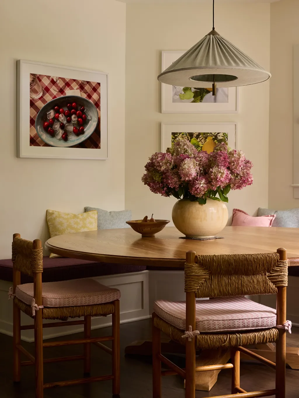 Behind the Design of a Playful Hamptons Home Inspired by Strawberry Fabric