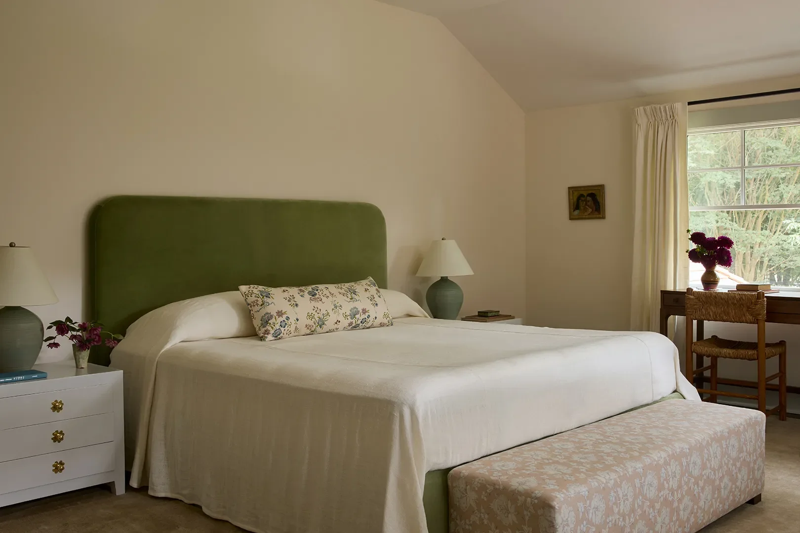 Behind the Design of a Playful Hamptons Home Inspired by Strawberry Fabric