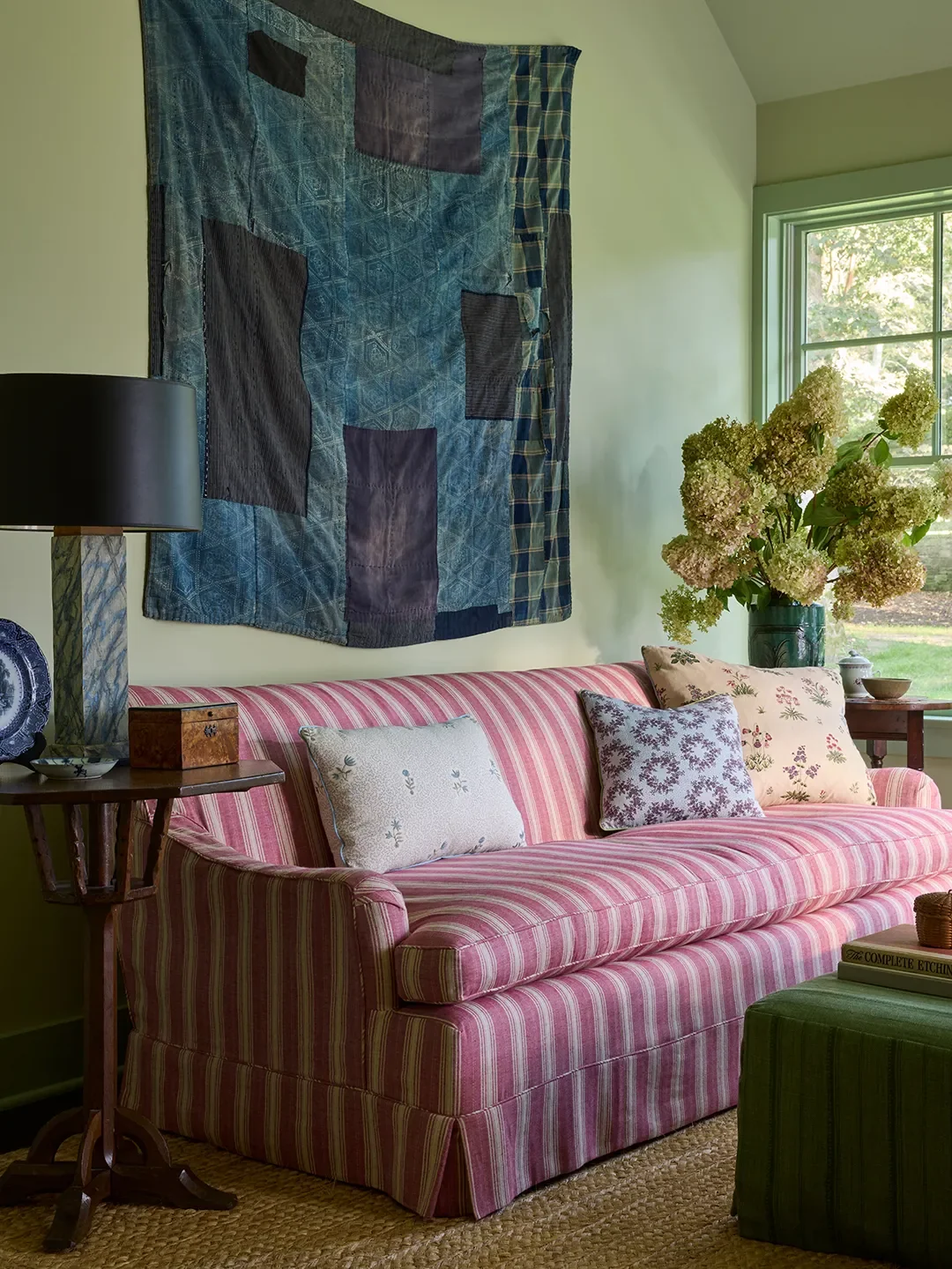 Behind the Design of a Playful Hamptons Home Inspired by Strawberry Fabric