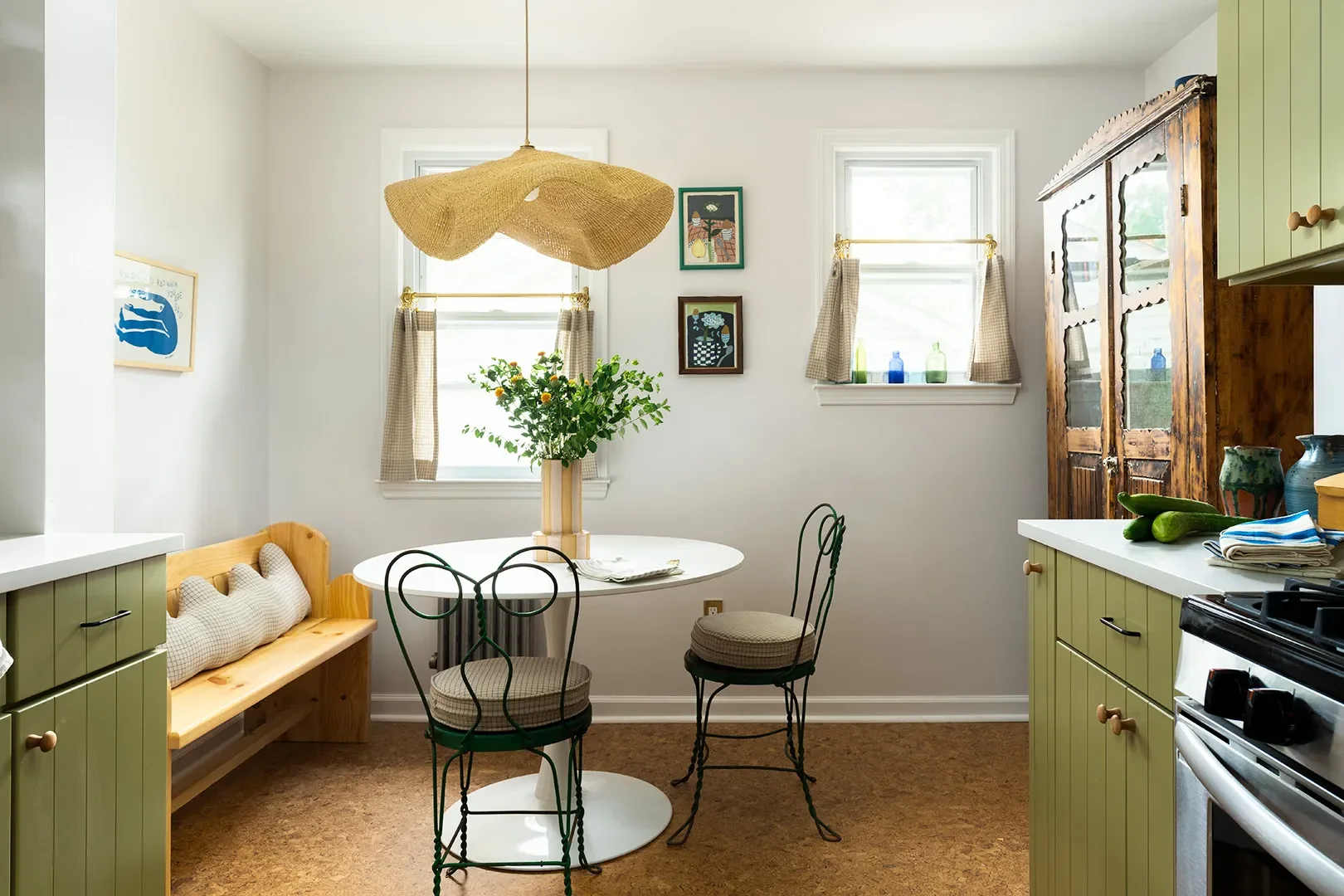 Dueling Backsplashes Give This New Jersey Kitchen Twice the Personality