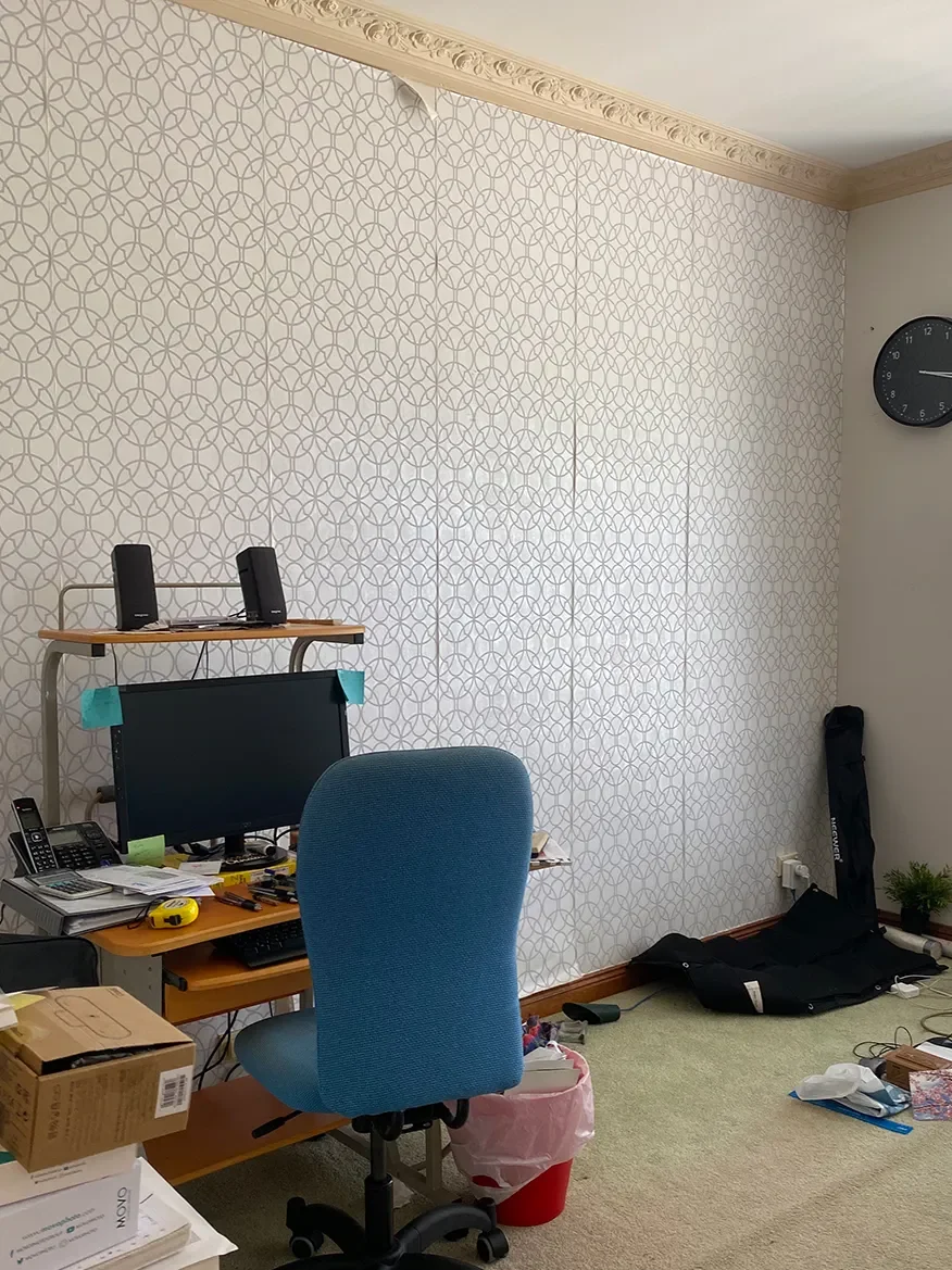 How I Turned IKEA Kitchen Cabinets Into Chic Office Storage With $20 Barbecue Skewers
