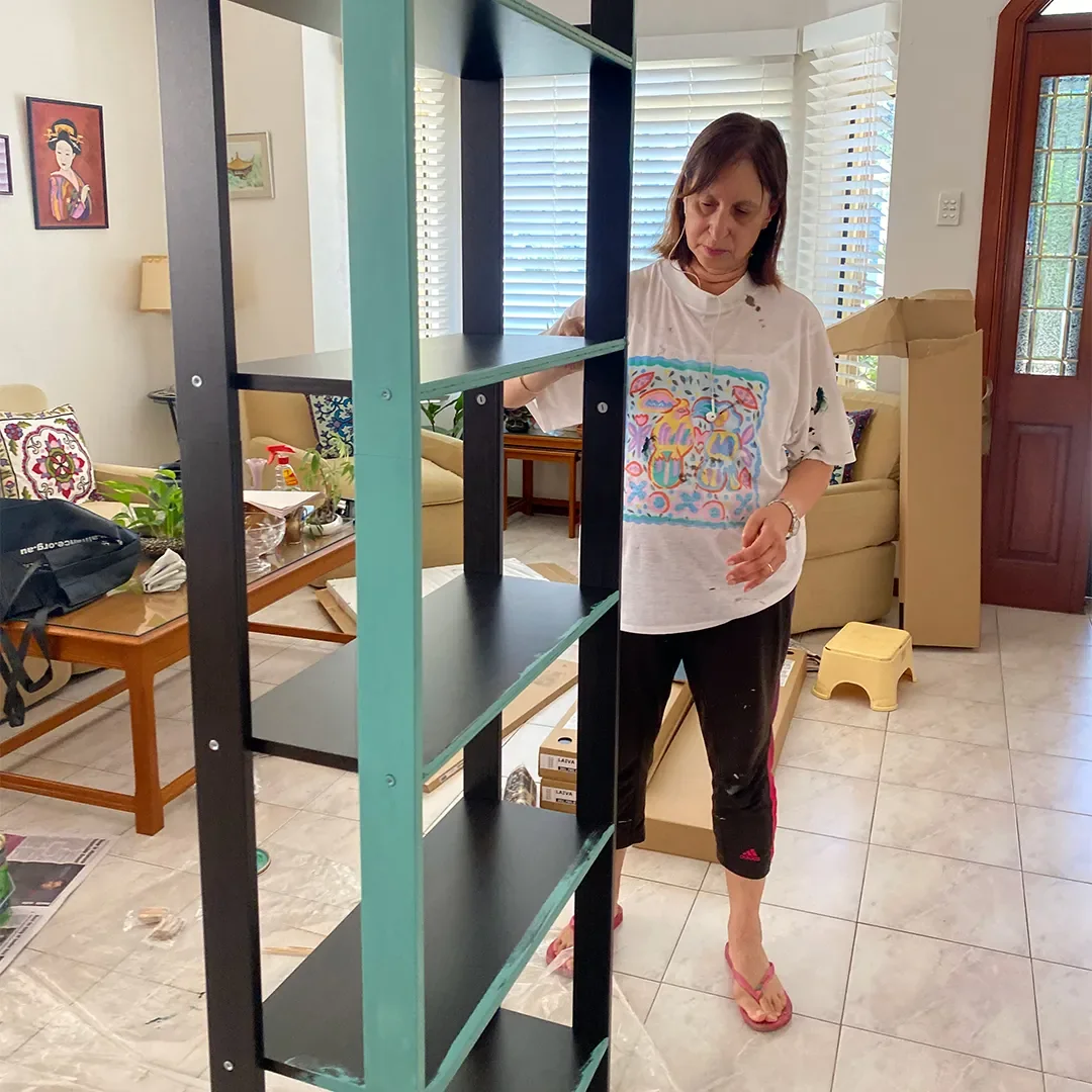 How I Turned IKEA Kitchen Cabinets Into Chic Office Storage With $20 Barbecue Skewers