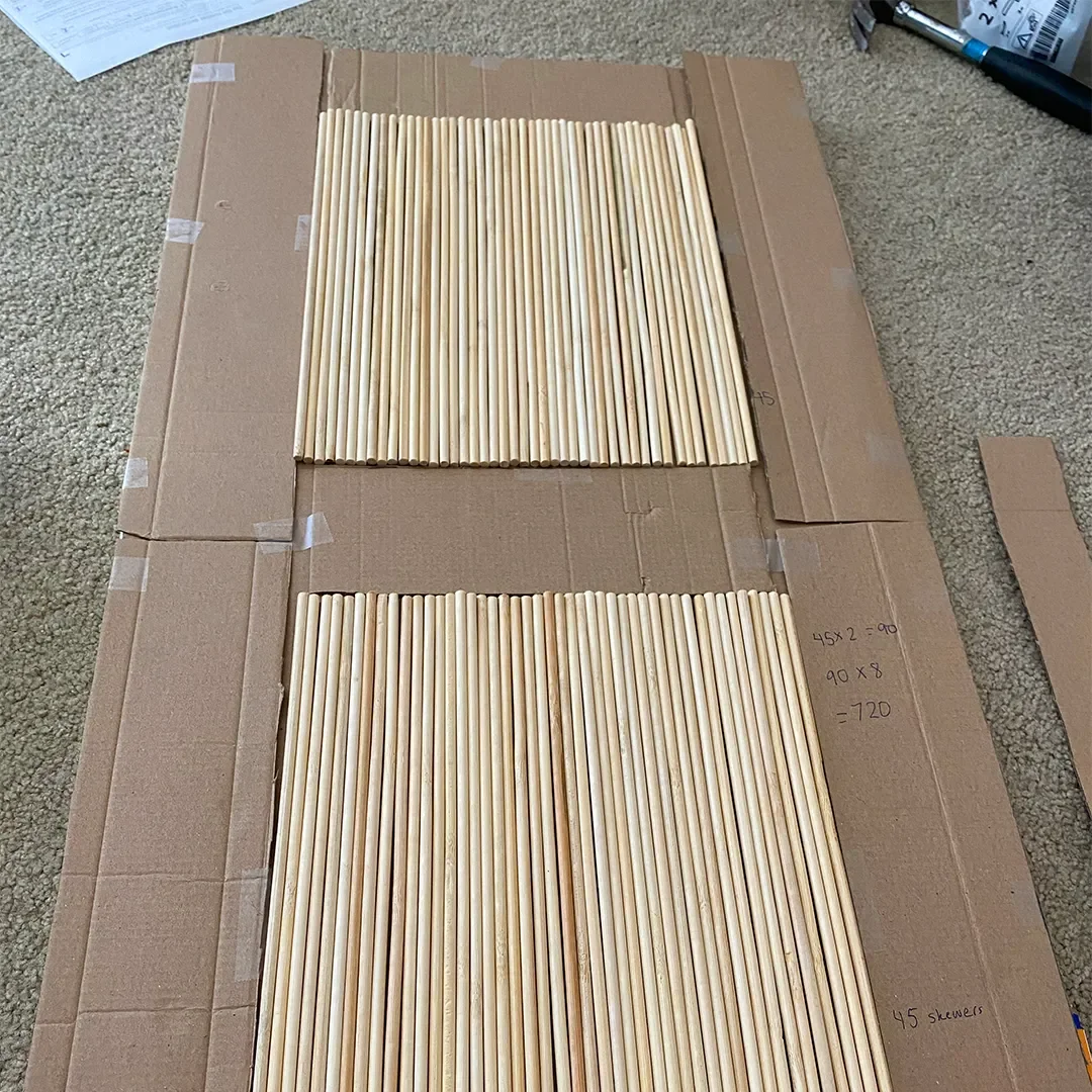 How I Turned IKEA Kitchen Cabinets Into Chic Office Storage With $20 Barbecue Skewers