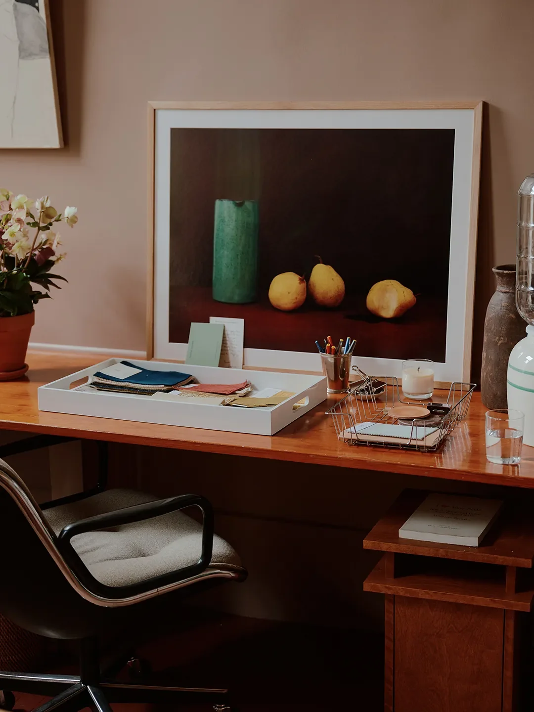 Mismatched Doorknobs and Crimson Floors Give This Design Studio Its Collected Character