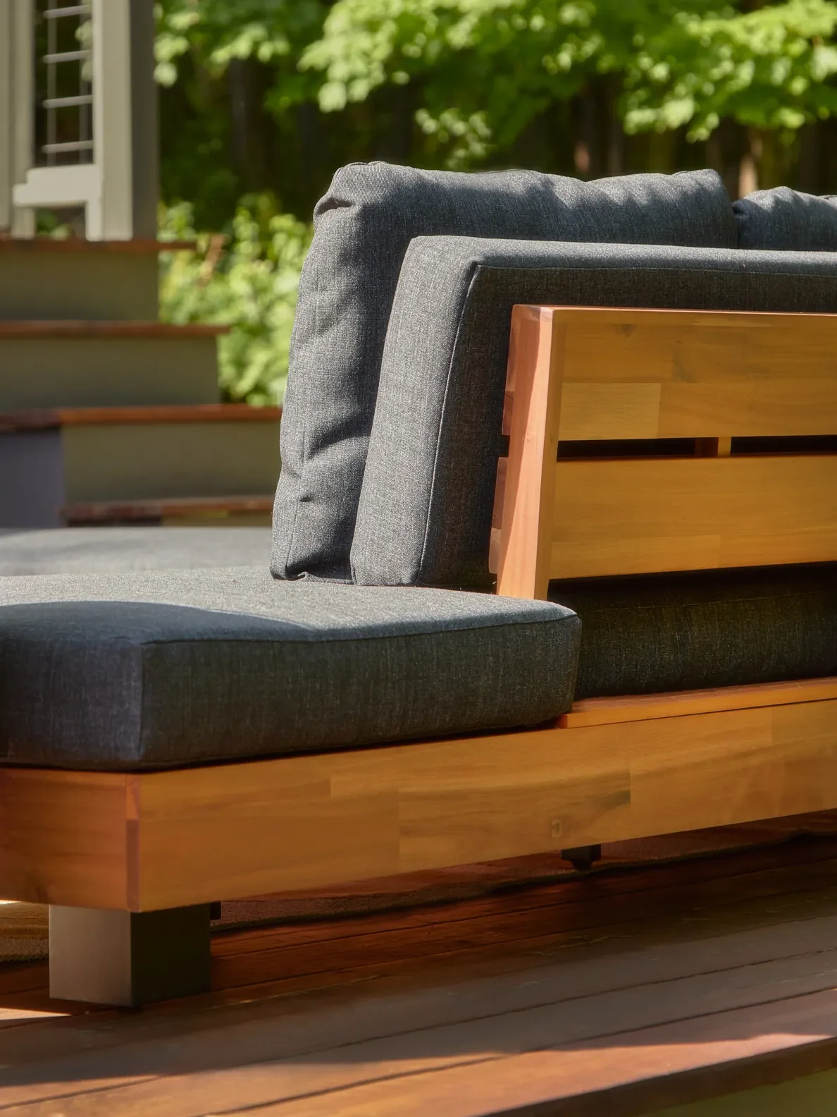 My Months-Long Outdoor Sectional Search Led Me to This Comfy Solid Wood Set