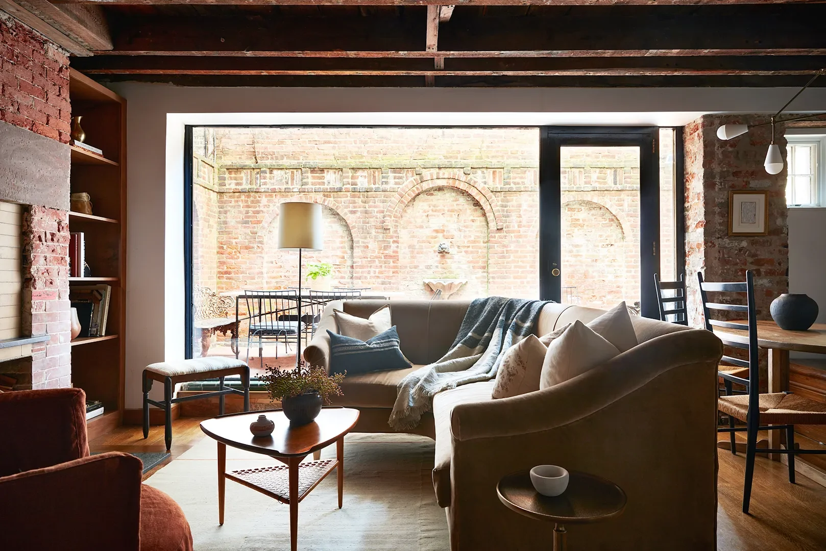 The Number-One Rule of Decorating a Space With Exposed Brick