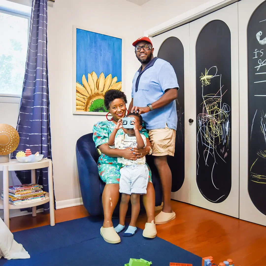 This Art-Loving Toddler’s Bedroom Features a New Take on the Chalkboard Wall
