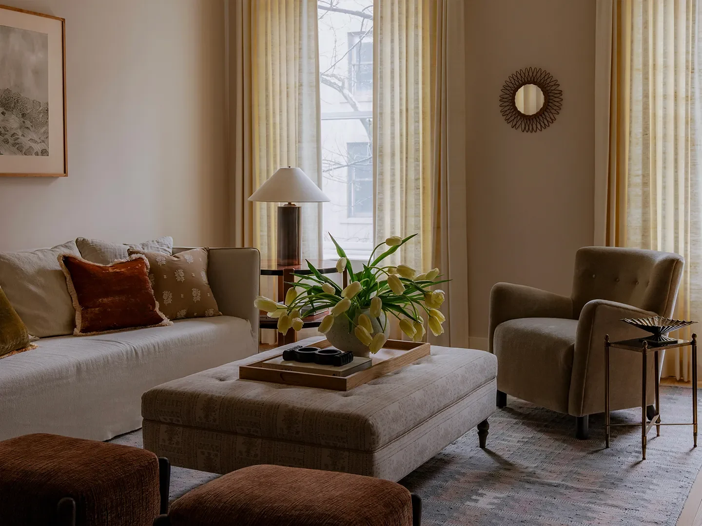This Designer Undid a Historic Brownstone's Developer Remodel With Warm Layers and Soft Curves