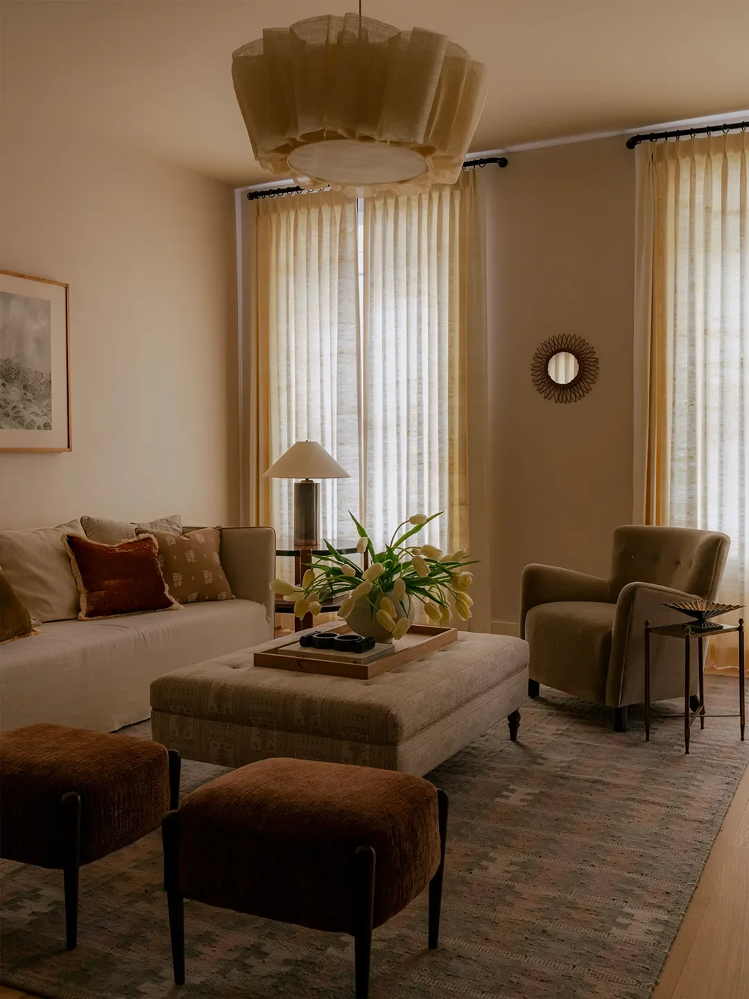This Designer Undid a Historic Brownstone's Developer Remodel With Warm Layers and Soft Curves