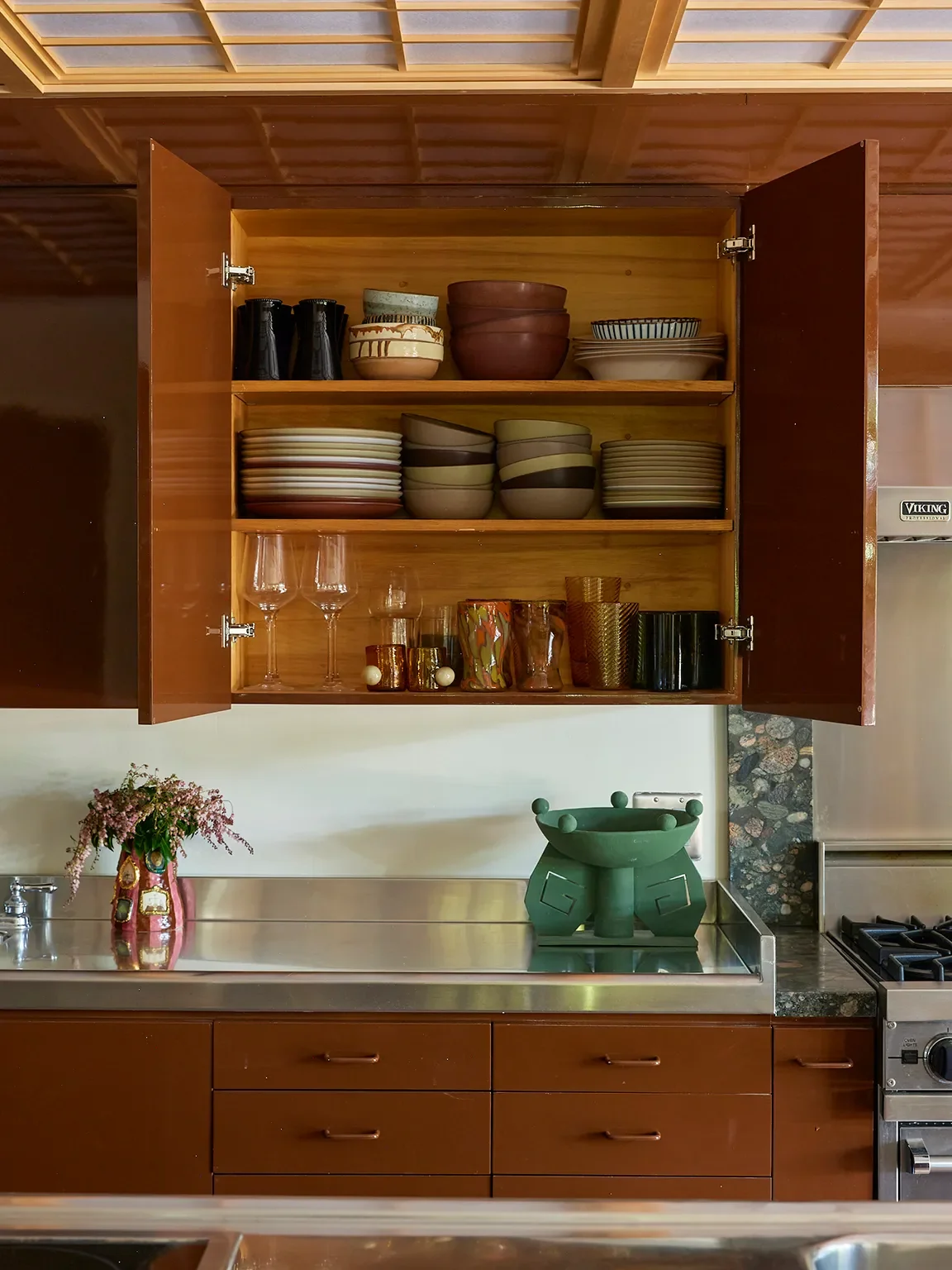 When Gallons of Car Paint Meet '70s IKEA Cabinetry, You Get High-Shine Perfection